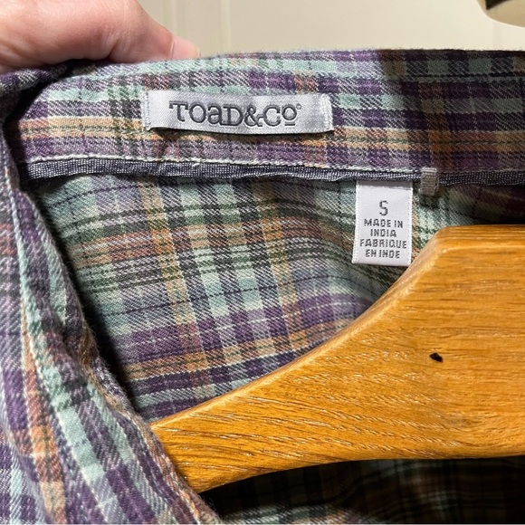 Toad&Co Lot/Bundle of Two Plaid Button-Up Mixo Tunics Multicolor Small - Picture 7 of 16